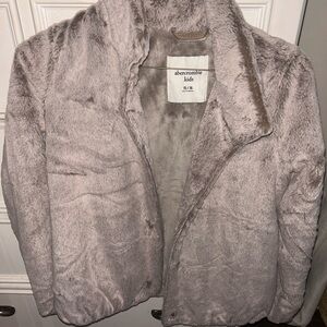 Abercrombie Kids Plush Gray Jacket
